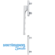 HOPPE Fenstergriff-Halbgarnitur TOULON au�en flach, Aluminium wei�