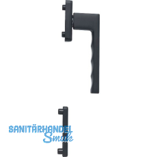 HOPPE Fenstergriff-Halbgarnitur TOULON innen, Aluminium schwarz matt