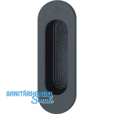 HOPPE Hebeschiebetürmuschel OMEGA außen oval, Aluminium schwarz matt HOPPE Hebeschiebetürmuschel OMEGA außen oval, Aluminium schwarz matt