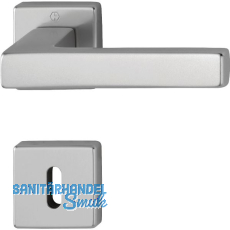 Dr�ckergarnitur AUSTIN - auf Rosette BB, Aluminium Edelstahl Effekt