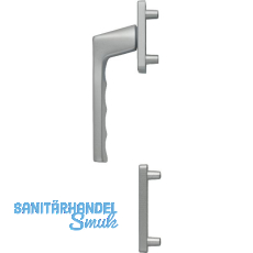 HOPPE Fenstergriff-Halbgarnitur TOULON au�en hoch, Aluminium Edelstahl Effekt