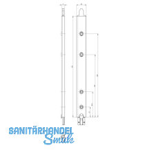 GU Anschlusseinheit zu Falzhebelgetriebe, Secury Automatic 270 mm,oben,universal