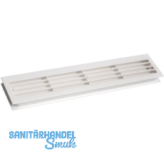 L�ftungsgitter f�r Zimmert�ren 454 x 90 mm TS 35-45 mm Kunststoff wei�