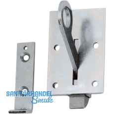 STRENGER Bodent�rschnapper mit Gegenplatte und Schlie�platte, Stahl verzinkt