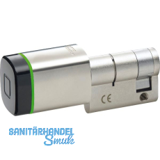 DORMAKABA Digitalhalbzylinder evolo smart EXT, 30 mm, Messing vernickelt matt DORMAKABA Digitalhalbzylinder evolo smart EXT, 30 mm, Messing vernickelt matt