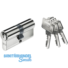 BKS Industriedoppelzylinder B-59 31/31 mm verschiedensperrend Messing vernickelt