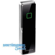 DORMAKABA Wandleser evolo smart 9104 schmal kompakt, Kunststoff schwarz/silber DORMAKABA Wandleser evolo smart 9104 schmal kompakt, Kunststoff schwarz/silber