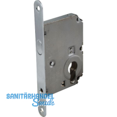 HOPPE Schiebetürschloss mit Bogenriegel, PZ, DM 50, rund, verchromt satiniert HOPPE Schiebetürschloss mit Bogenriegel, PZ, DM 50, rund, verchromt satiniert