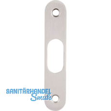 Schlie�blech Anschlagplatte f�r Schiebet�rschl�sser, 90x18x2 mm, verchromt sat.