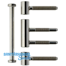 Einbohrband 3-tlg. Typ 335 ø 15 mm, Stahl vernickelt matt Einbohrband 3-tlg. Typ 335 ø 15 mm, Stahl vernickelt matt