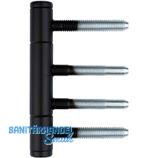 Einbohrband 3-tlg. Typ 335 � 15 mm, Stahl schwarz matt RAL 9005