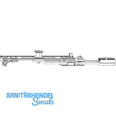 ROTO E-Tec Control NT/NX Getriebeanschluss MVS 1P Zapfen silber