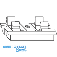 ROTO NT/NX Auflauf f�r Nutmontage Fl�gelteil Falzluft 12 mm grau