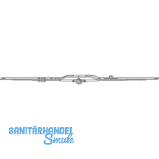 ROTO NT/NX DK-Getriebe mittig/variabel DM 8 mm L= 800 mm 1V Zapfen silber