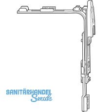 ROTO NT/NX Eckumlenkung Stulp oben mit Aussto� f�r 2-flg. Fenster silber