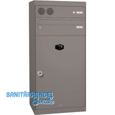 RENZ Paketkasten QUBO - XL, mit Sprechfeld, Graualuminium