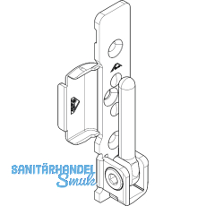 ROTO NT/NX Ecklager E5/T Holz 12/18 verstellbar 2 Bohrzapfen 7 mm 150 kg rechts