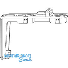 ROTO NT/NX Falzaxerstulp Bandseite E5/A/K/T/P f�r Dreh- oder Kippfenster silber