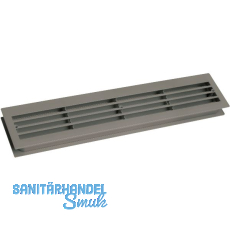 L�ftungsgitter f�r Zimmert�ren 454 x 90 mm TS 35-45 mm Kunststoff dunkelgrau