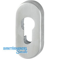 Innenrosette zu Sicherheitsrosette PZ, oval, Edelstahl matt