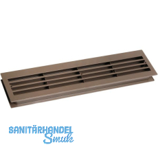 L�ftungsgitter f�r Zimmert�ren 454 x 90 mm TS 35-45 mm Kunststoff braun