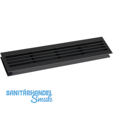 L�ftungsgitter f�r Zimmert�ren 454 x 90 mm TS 35-45 mm Kunststoff schwarz