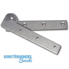 Tapetentürband 130 mm, Stahl blank Tapetentürband 130 mm, Stahl blank