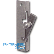 Fensterspreizel mit Eisenknopf, rechts, 45 mm, Stahl blank