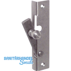 Fensterspreizel mit Eisenknopf, links, 50 mm, Stahl blank