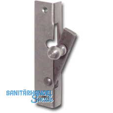 Fensterspreizel mit Messingknopf, rechts, 45 mm, Stahl blank