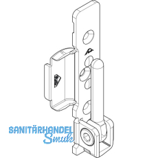 ROTO NT/NX Ecklager E5/T Holz 12/20 verstellbar 2 Bohrzapfen 7 mm 150 kg rechts
