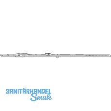 ROTO NT/NX Rundbogen-Bauteil waagrecht L=1080 mm silber