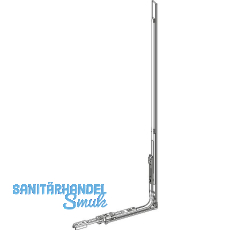 ROTO NT/NX Rundbogen-Bauteil senkrecht L= 420 mm mit Eckumlenkung silber ROTO NT/NX Rundbogen-Bauteil senkrecht L= 420 mm mit Eckumlenkung silber