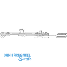 ROTO NT/NX Getriebeanschluss Kippfenster 1V silber