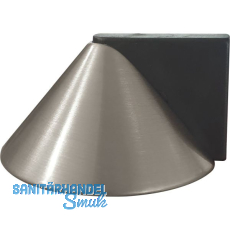 Bodent�rpuffer - Bodenpl.� 50 mm,Anschlagh. 26 mm, Messing vernickelt matt