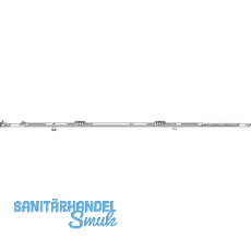 ROTO NT/NX Rundbogen-Bauteil senkrecht L=1220 mm 1V/1E-Zapfen silber