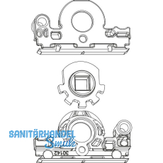 MACO Reparaturset f�r Getriebekasten Ersatzgetriebenuss Dornma� 15 mm