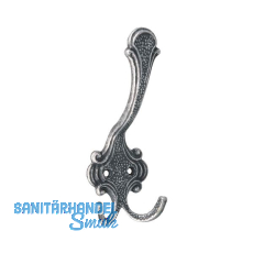 Huthaken Kufstein Breite 58 mm, H�he 148 mm, Zinkdruckguss eisenf�rbig br�niert