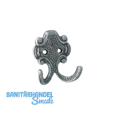 Mantelhaken Kufstein Breite 61 mm, H�he 66 mm,Zinkdruckguss eisenf�rbig br�niert