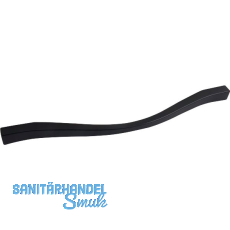 M�belgriff Fluid LA 192/224 mm, Breite 236 mm, ZN schwarz matt lackiert