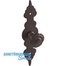 Knopf Baron mit Schild Knopf-� 27 mm, Breite 28 mm, H�he 120 mm, Eisen antik