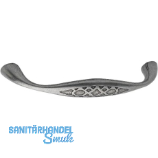 Griff Djerba LA 128 mm, Breite 147 mm, Zinkdruckguss verzinnt antik Griff Djerba LA 128 mm, Breite 147 mm, Zinkdruckguss verzinnt antik