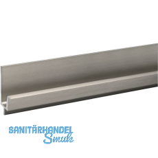 Griffleiste Wall L�nge 2000 mm, abl�ngbar, Aluminium Edelstahl Effekt