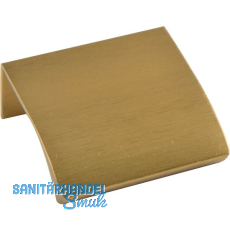 Griffleiste Edge Straight LA 20,L�nge 40 mm,Aluminium messing matt geb�rstet