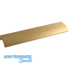 Griffleiste Edge Straight LA 2x80,L�nge 200 mm,Aluminium messing matt geb�rstet