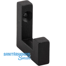 Mantelhaken Ischgl B 10 mm, H 40 mm, Schwarzstahl geölt Mantelhaken Ischgl B 10 mm, H 40 mm, Schwarzstahl geölt