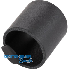 M�belknopf Drum LA 32, Breite 40 mm, Leder/ZN schwarz/schwarz matt