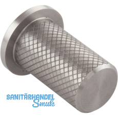 Möbelknopf Harlequin Ø 17 , Tiefe 33 mm, Edelstahl gerändelt Möbelknopf Harlequin Ø 17 , Tiefe 33 mm, Edelstahl gerändelt