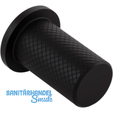 M�belknopf Harlequin � 17 , Tiefe 33 mm, Edelstahl ger�ndelt schwarz