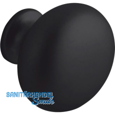 Knopf Comprido � 32 mm, Tiefe 26,5 mm, ZN schwarz matt